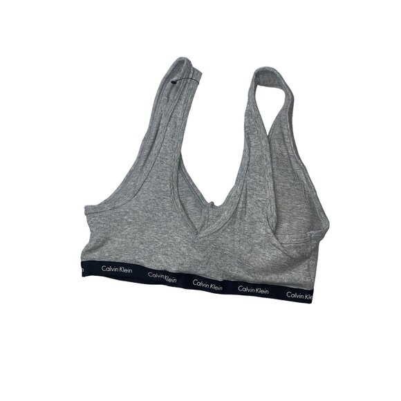 CALVIN KLEIN Gray Wireless  Bralette Size‎ Large - Picture 3 of 8